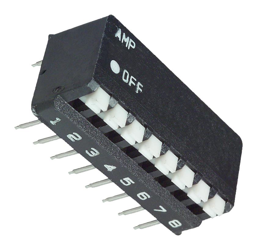 Alcoswitch / Te Connectivity 5435802-9 Dip Switch, 8Pos, Smd