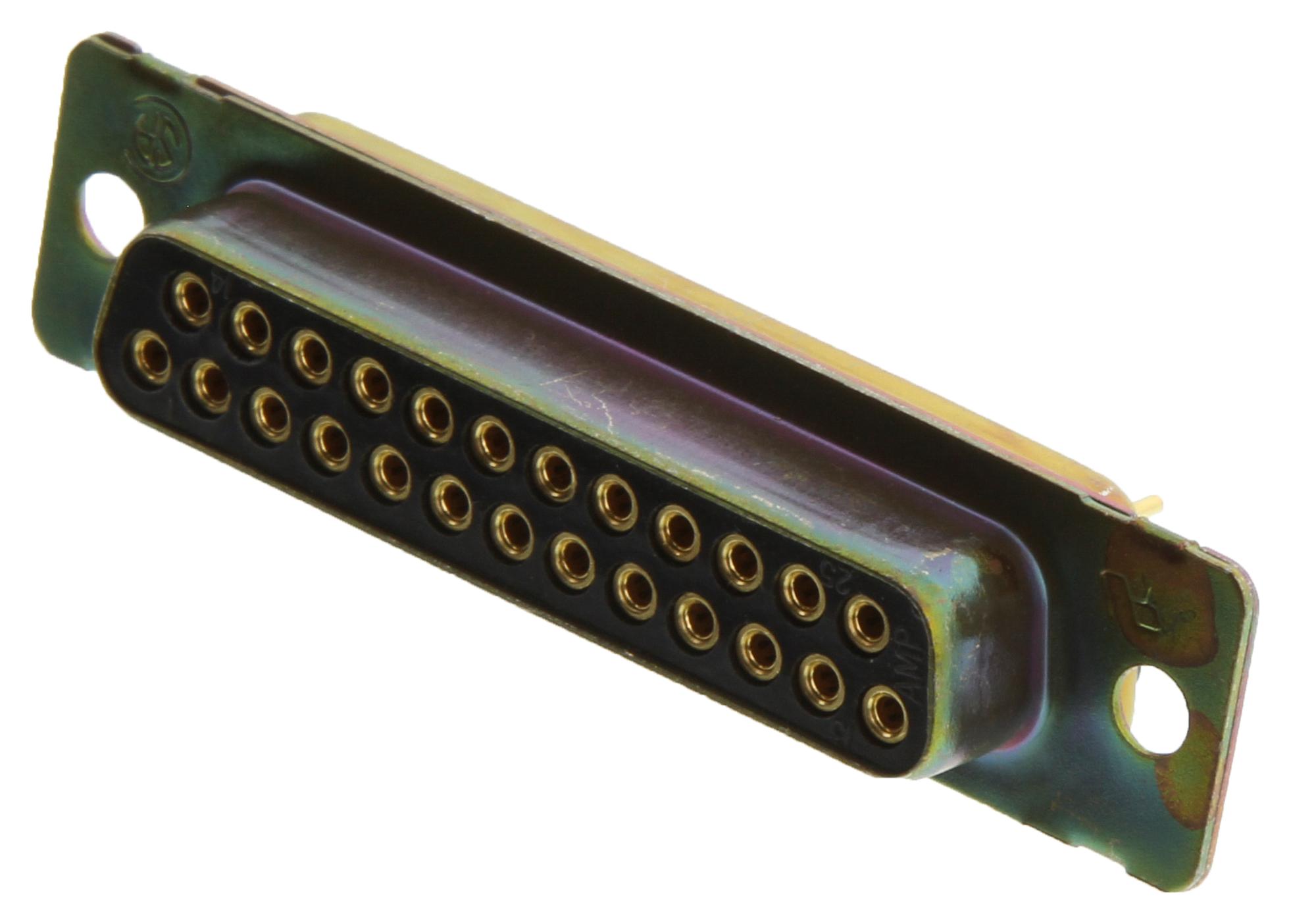 Amp Connectors / Te Connectivity 443976-3 D Sub Connector, Rcpt, 25Pos, Solder