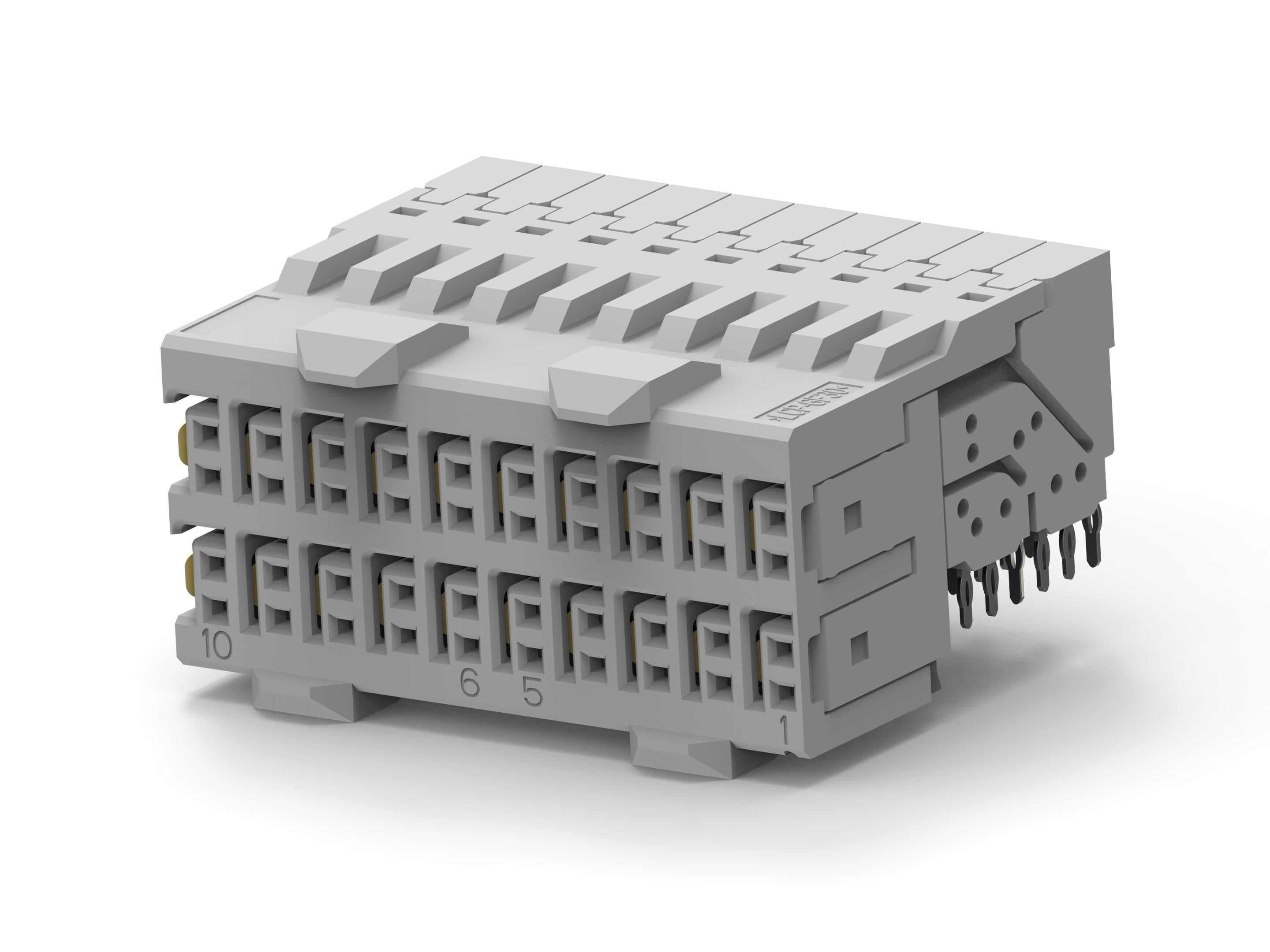 Amp Connectors / Te Connectivity 1469028-1 Backplane Conn, Rcpt, 4R/40Pos/press Fit