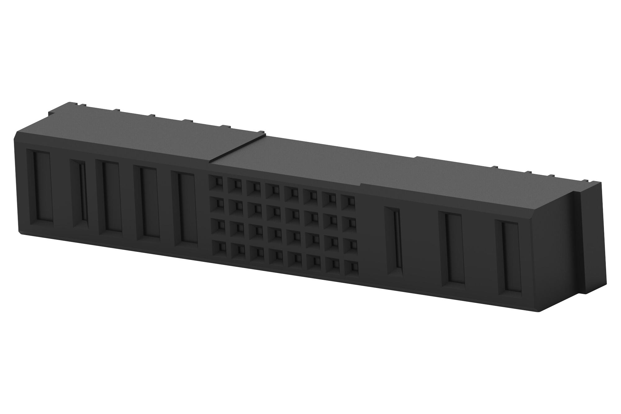 Amp Connectors / Te Connectivity 1-6450869-4 Backplane Conn, Rcpt, 4R/40Pos/press Fit