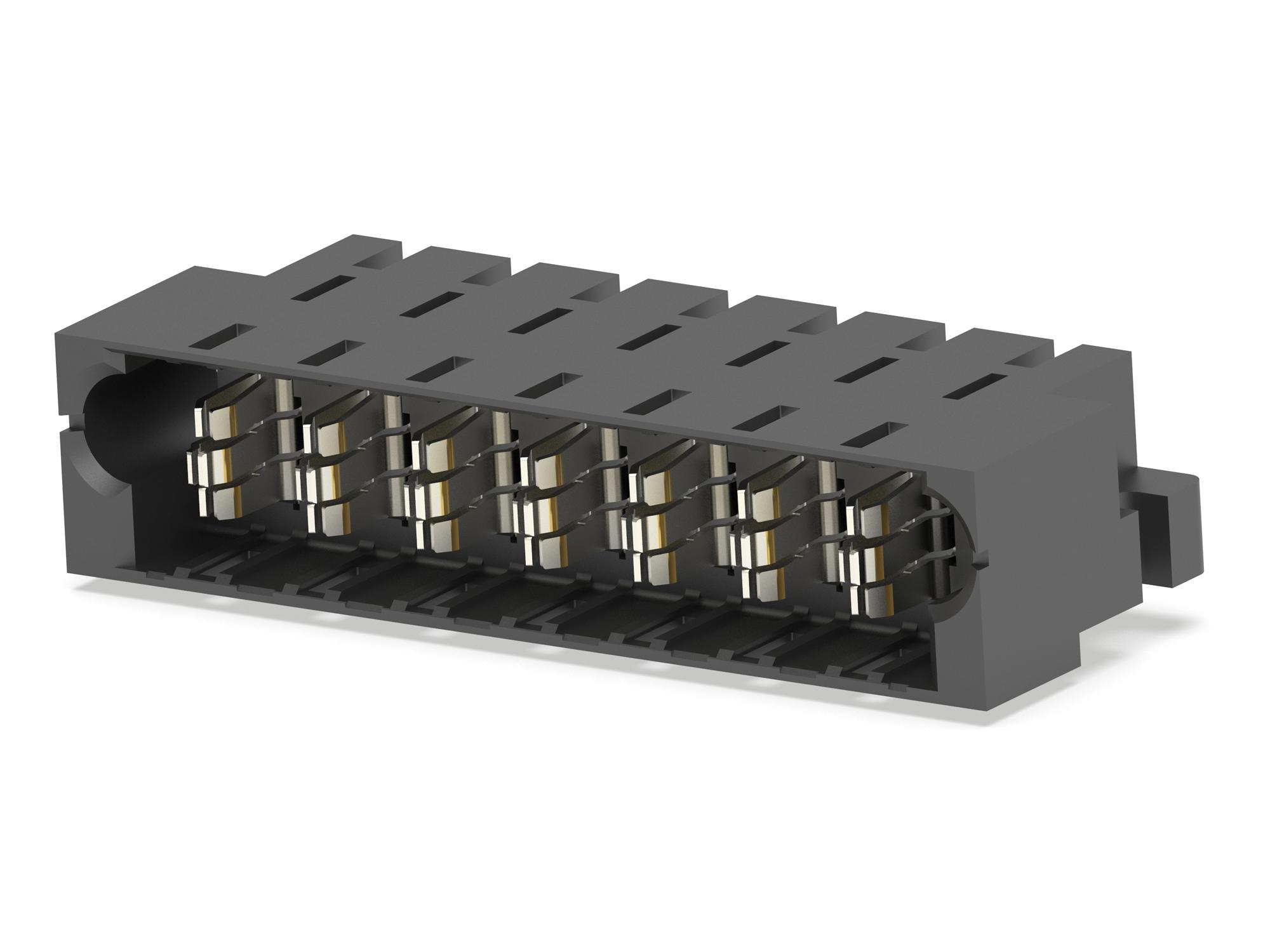 Amp Connectors / Te Connectivity 6450843-6 Backplane Conn, Hdr, 1R/7Pos, 7.62mm