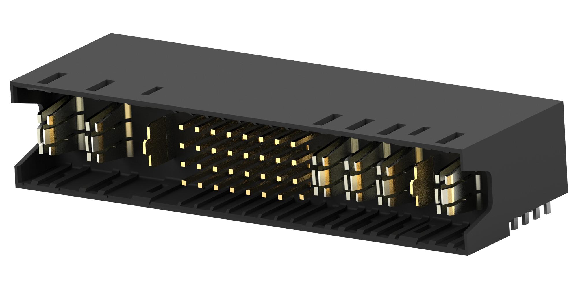 Amp Connectors / Te Connectivity 6450849-7 Backplane Conn, Hdr, 4R/40Pos, 5.08mm