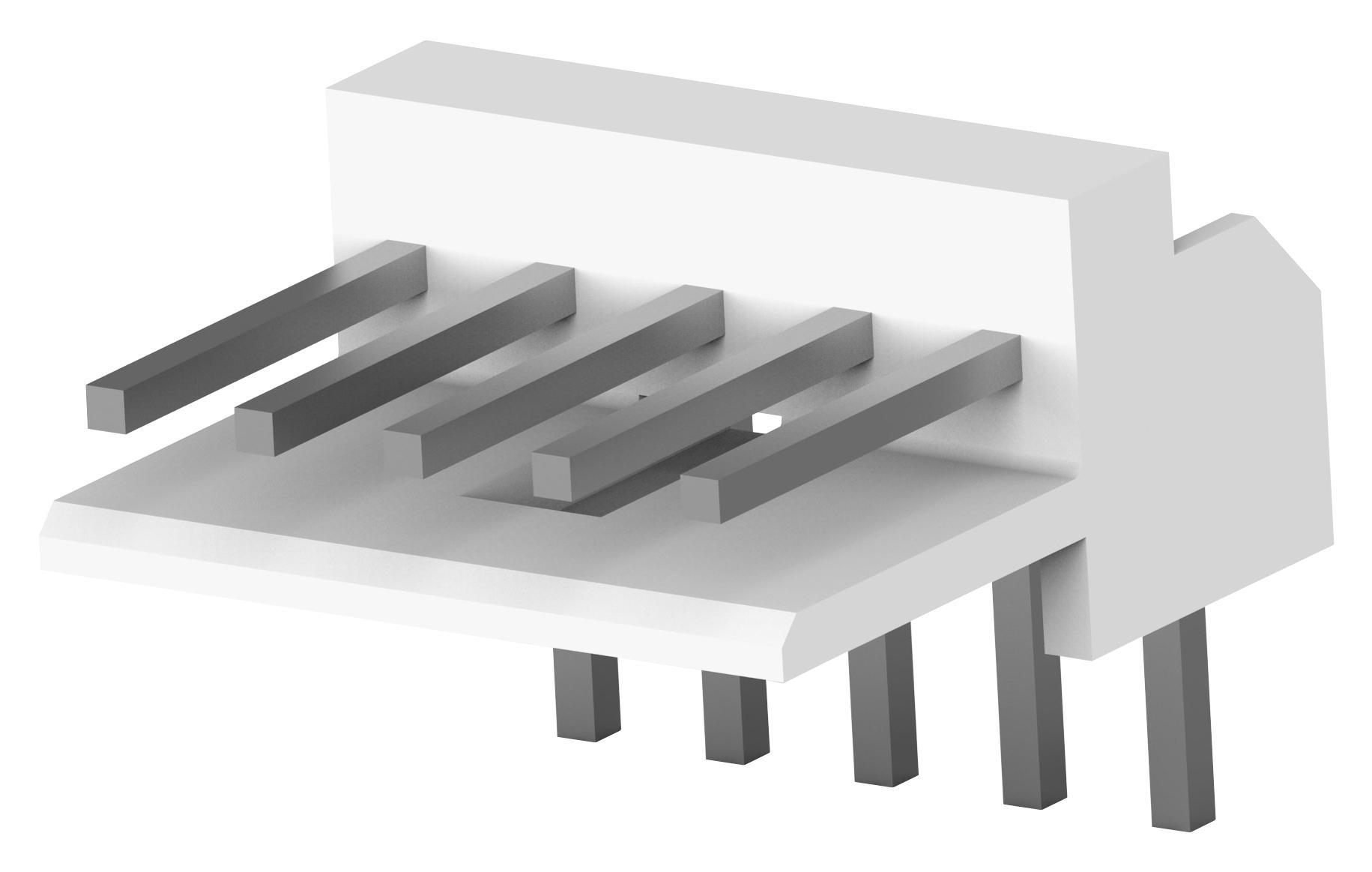 Amp Connectors / Te Connectivity 171826-5 Wtb Conn, R/a Header, 5Pos, 1Row, 2.5mm