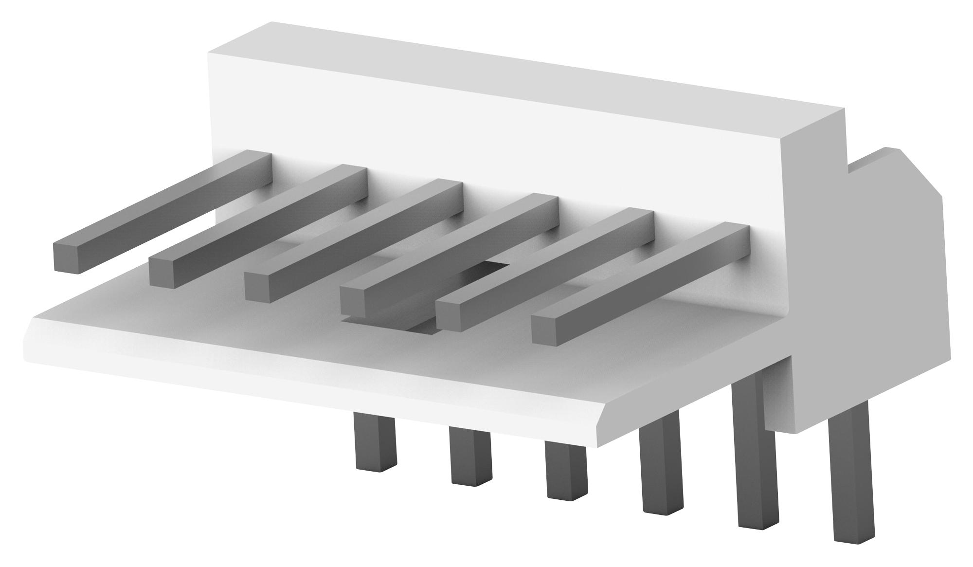 Amp Connectors / Te Connectivity 171826-6 Wtb Conn, R/a Header, 6Pos, 1Row, 2.5mm