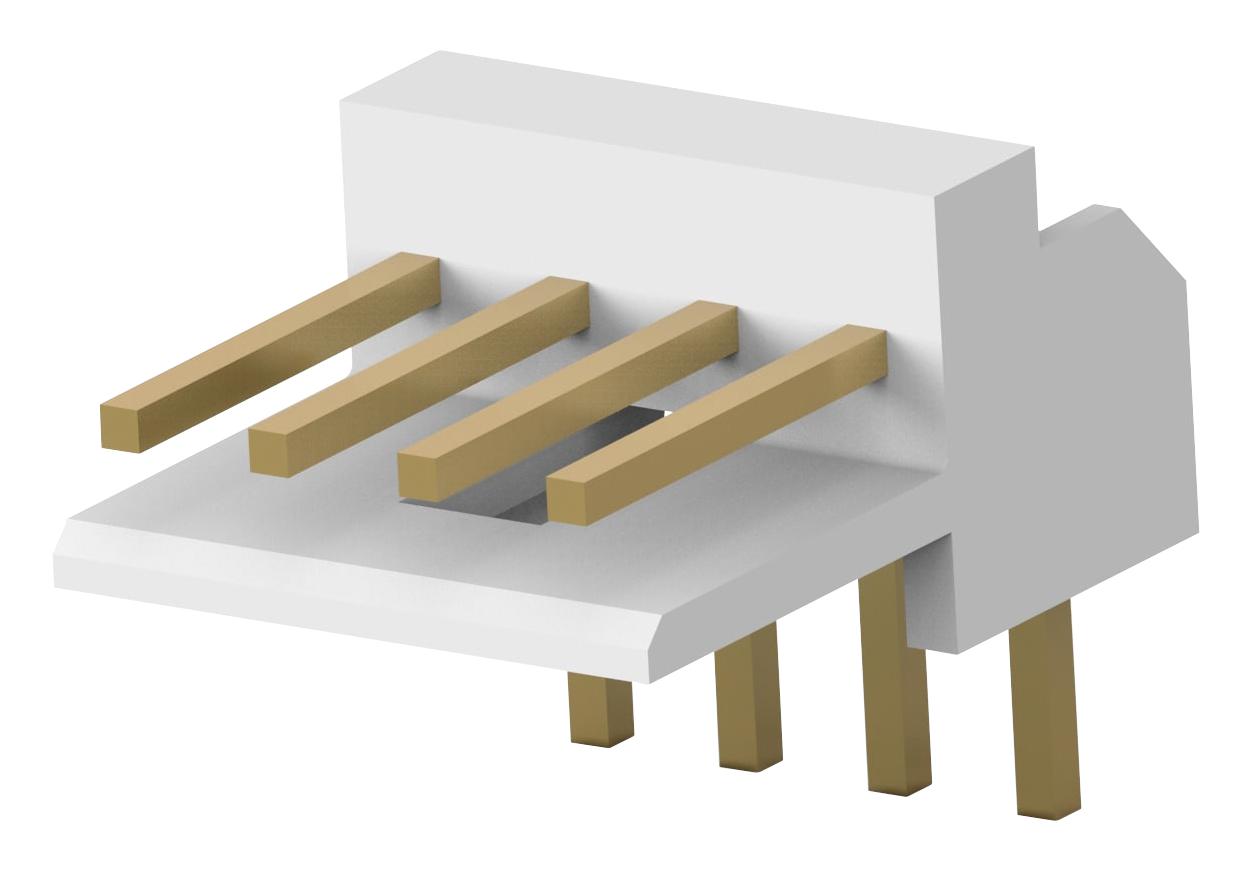 Amp Connectors / Te Connectivity 176153-4 Wtb Conn, R/a Header, 4Pos, 1Row, 2.5mm