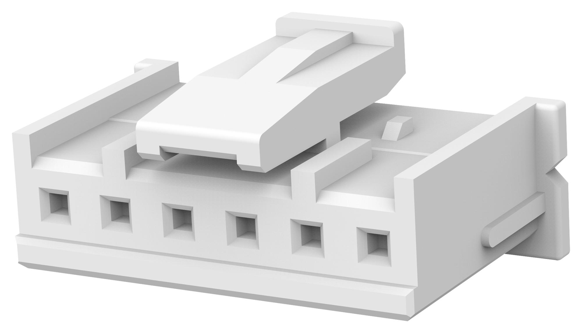 Te Connectivity 1969442-6 Connector, Rcpt, 6Pos, 1Rows, 2.5mm