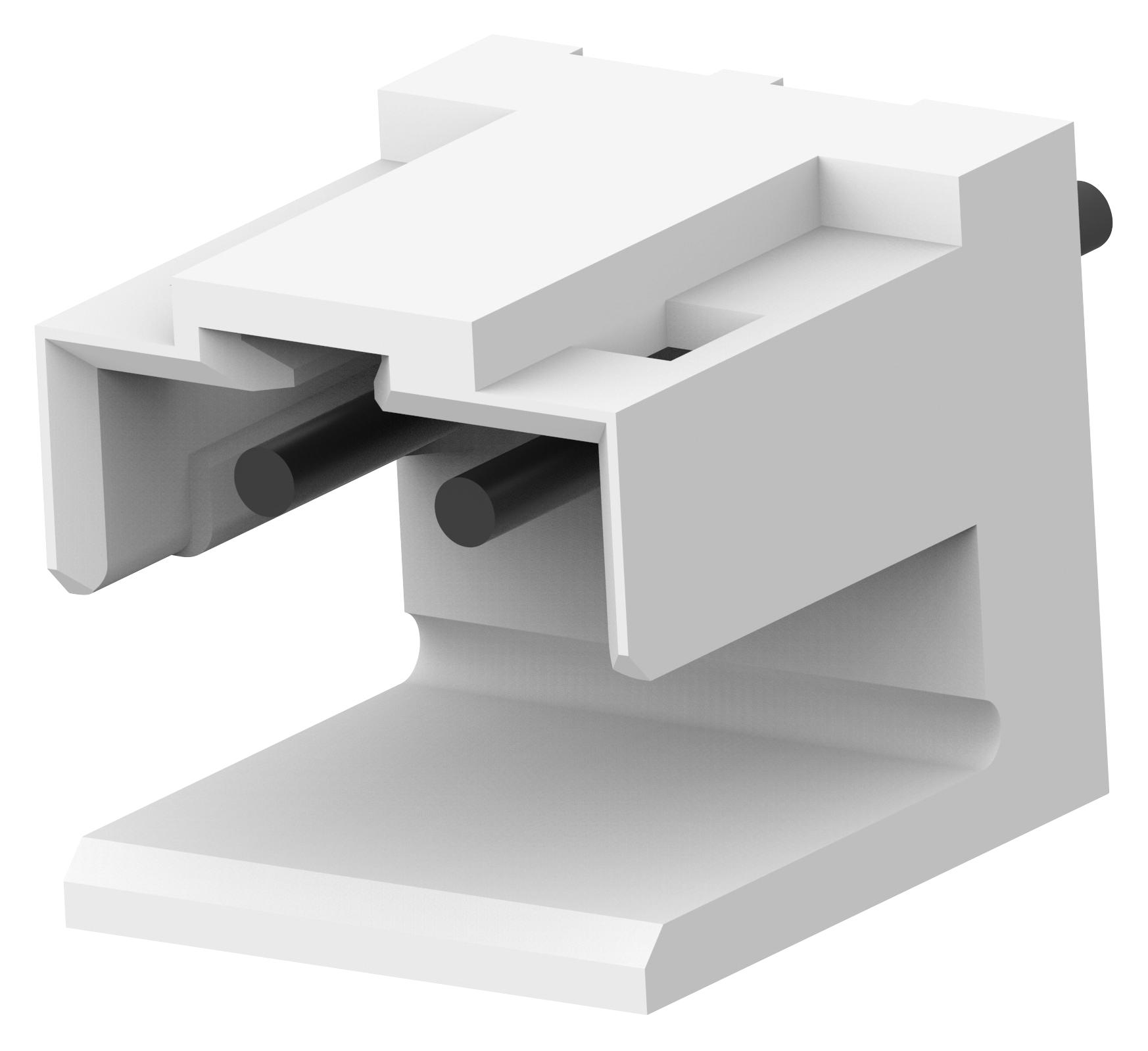 Amp Connectors / Te Connectivity 292132-2 Connector, Header, 2Pos, 1Rows, 2mm