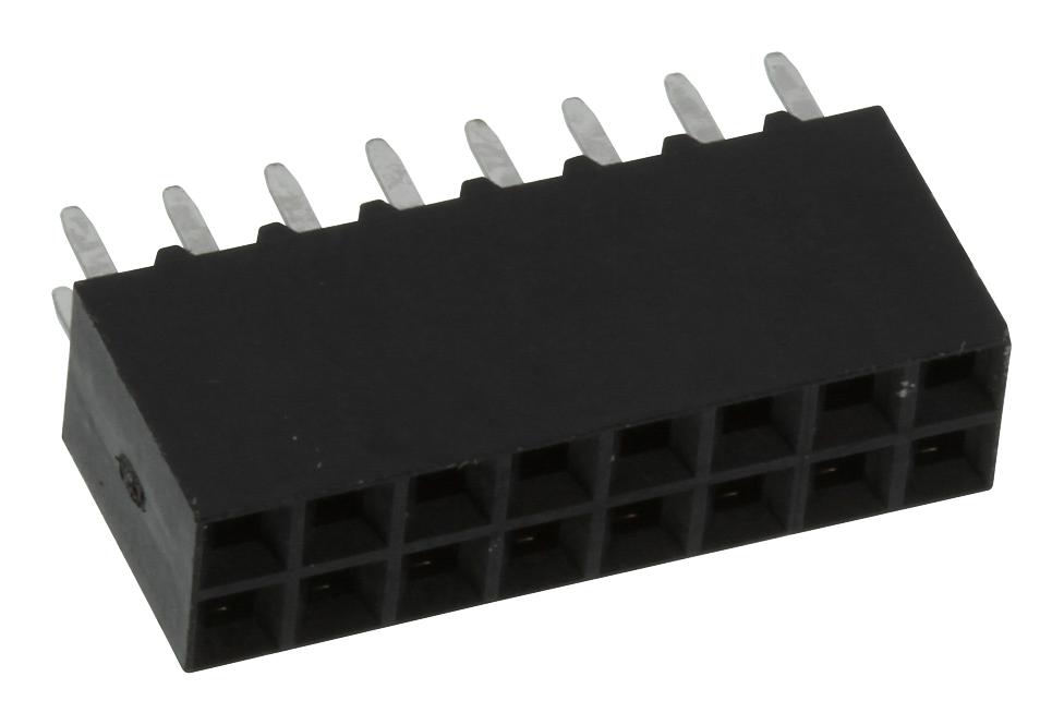 Amp Connectors / Te Connectivity 534206-8 Connector, Rcpt, 16Pos, 2Rows, 2.54mm