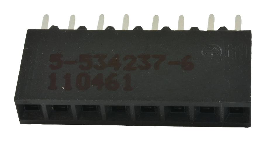 Amp Connectors / Te Connectivity 5-534237-6 Connector, Rcpt, 8Pos, 1Rows, 2.54mm