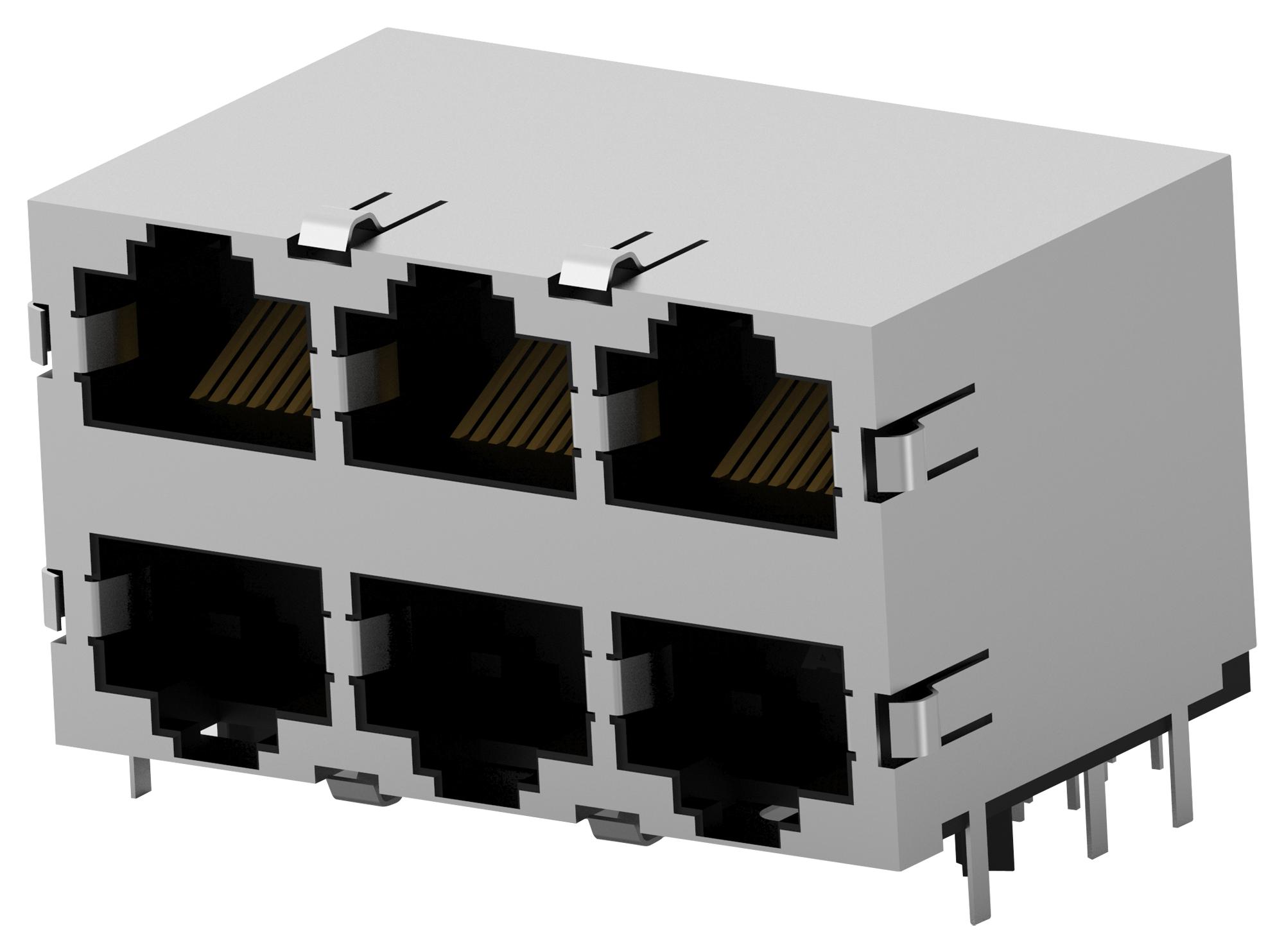 Amp Connectors / Te Connectivity 5569261-1 Rj45 Connector, Jack, 8P8C, 6Port, Cat5