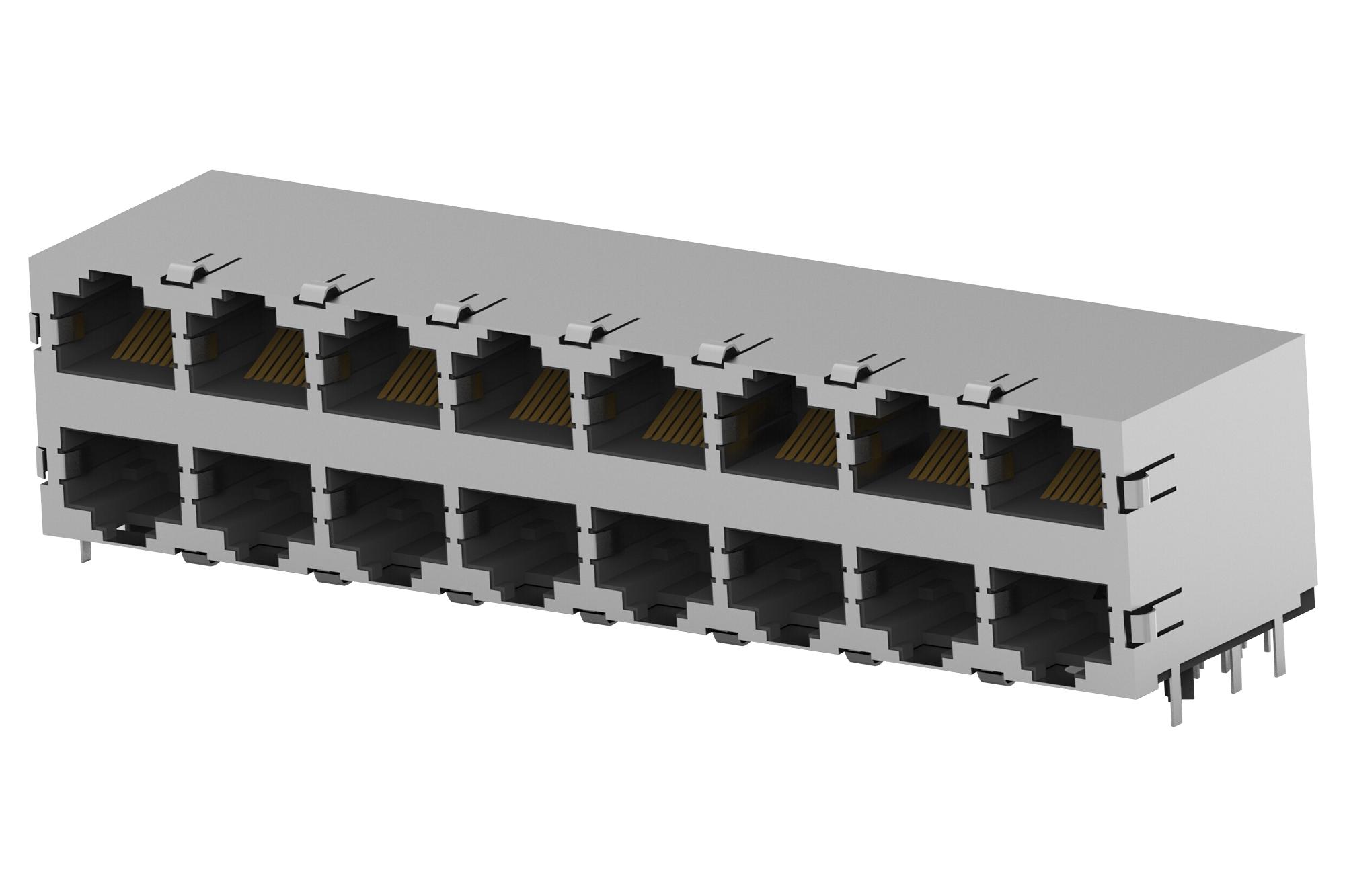 Amp Connectors / Te Connectivity 5569264-1 Rj45 Connector, Jack, 8P8C, 16Port, Cat5