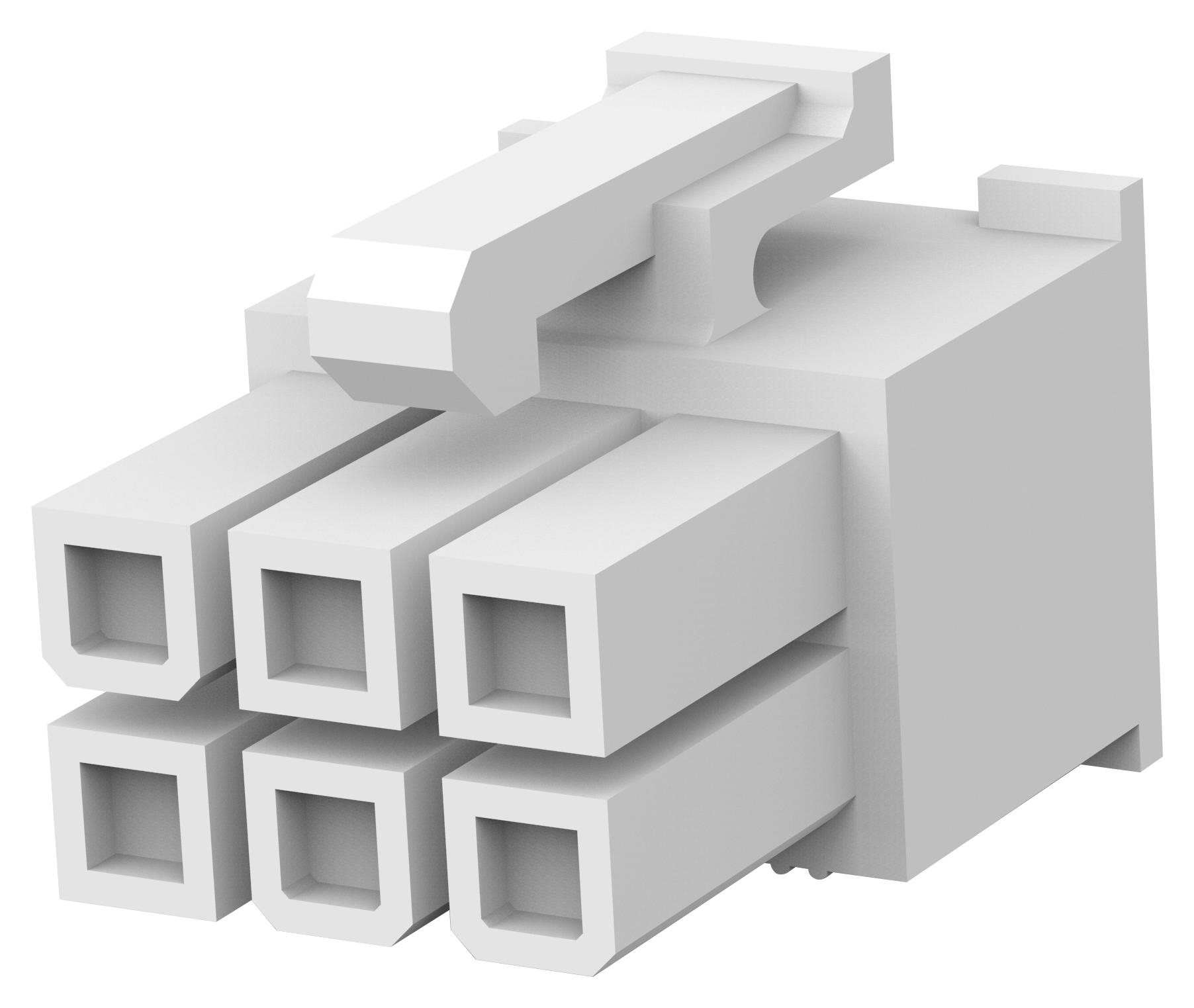 Amp Connectors / Te Connectivity 1586765-6 Connector Housing, Rcpt, 6Ways