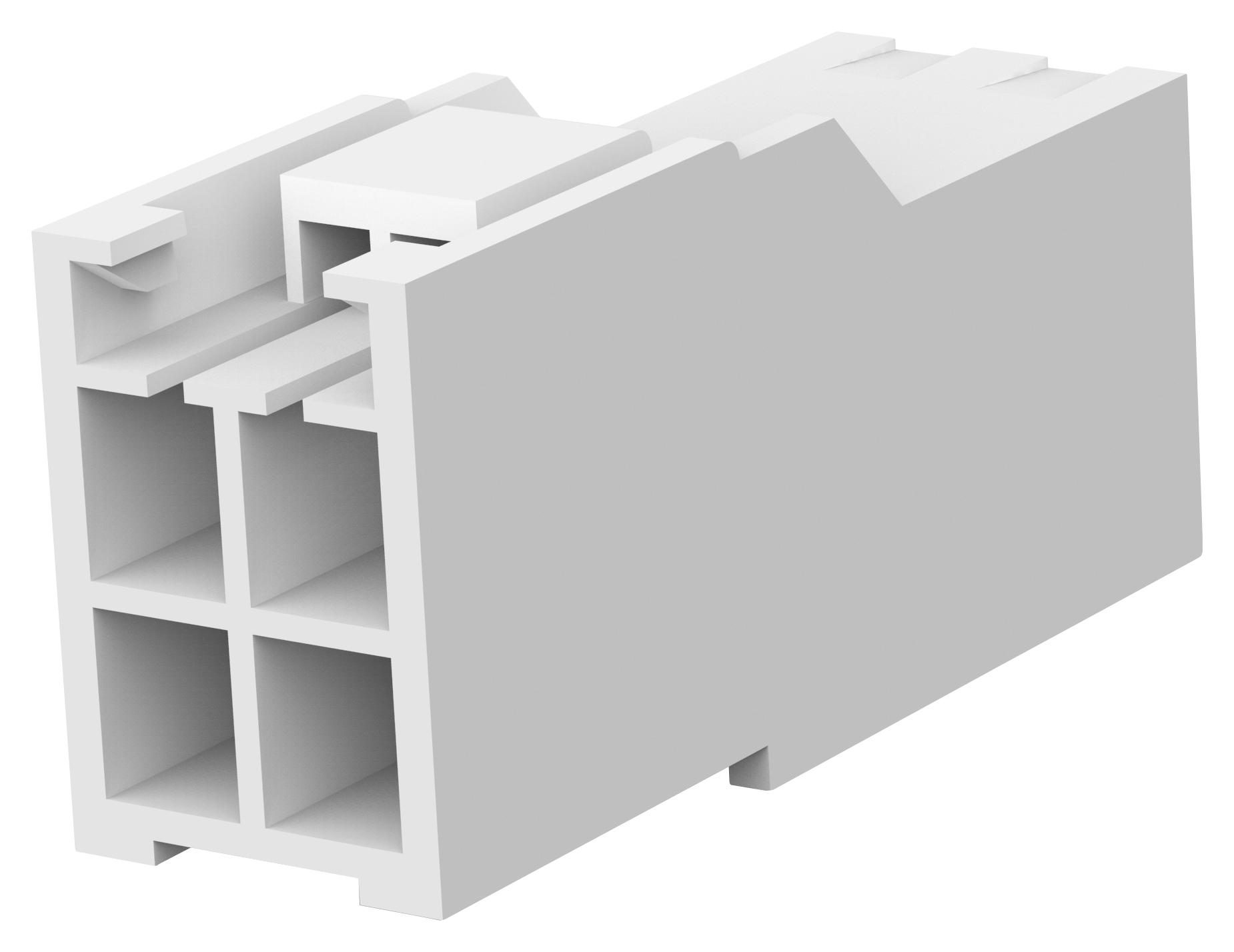 Amp Connectors / Te Connectivity 176284-1 Connector Housing, Rcpt, 4Pos, 3.96mm