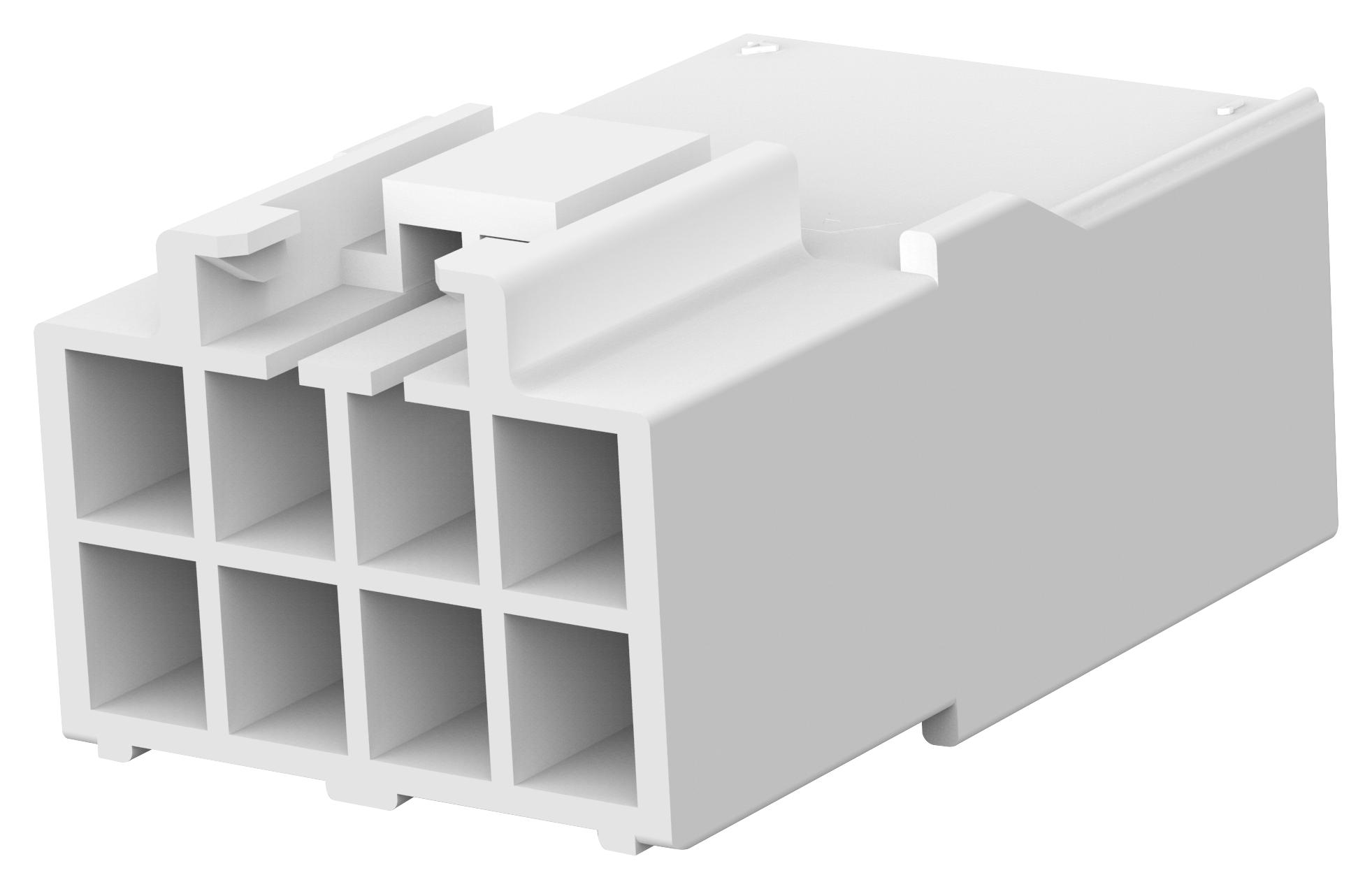 Amp Connectors / Te Connectivity 176286-1 Connector Housing, Rcpt, 8Pos, 3.96mm