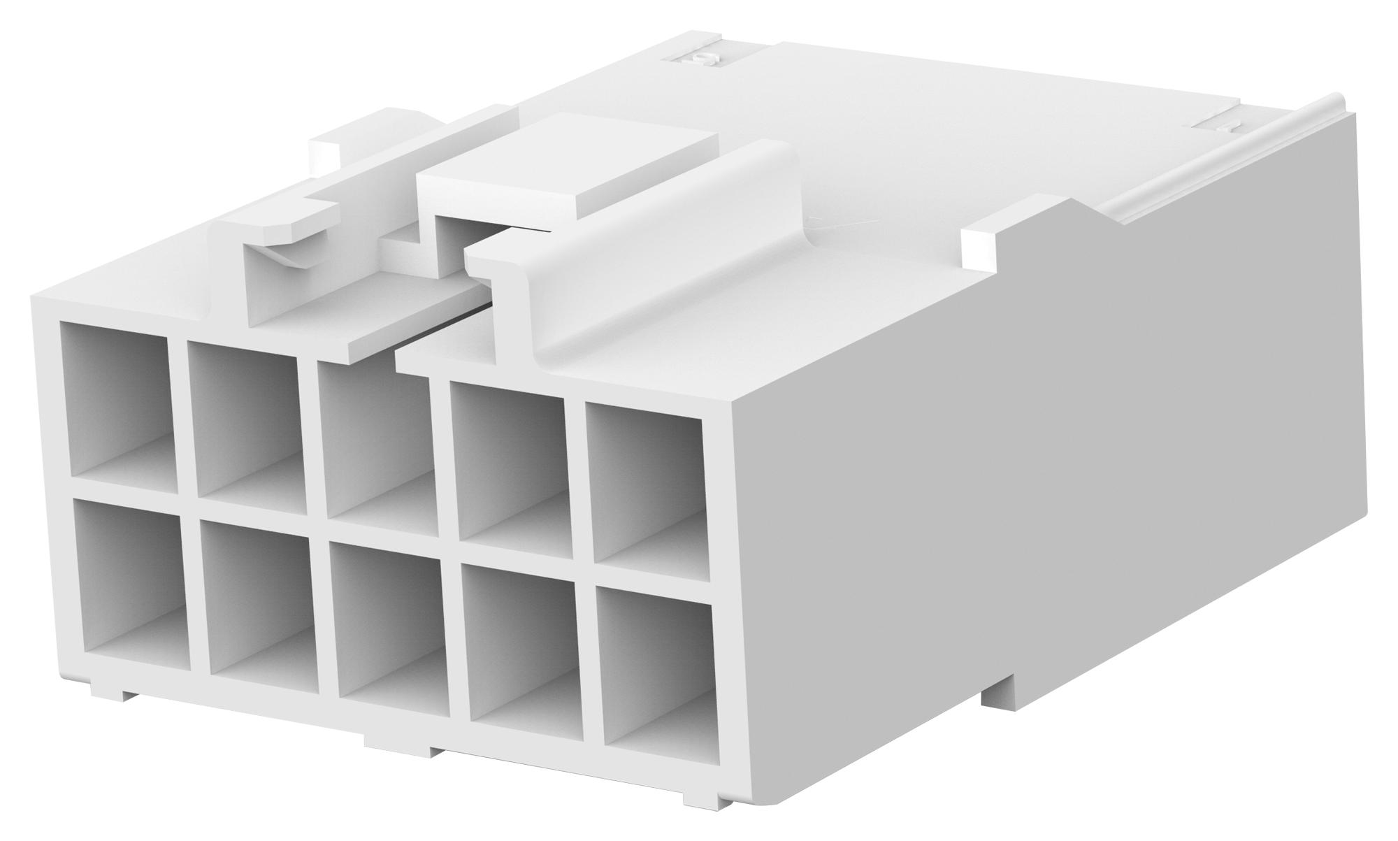 Amp Connectors / Te Connectivity 176288-1 Connector Housing, Rcpt, 10Pos, 3.96mm