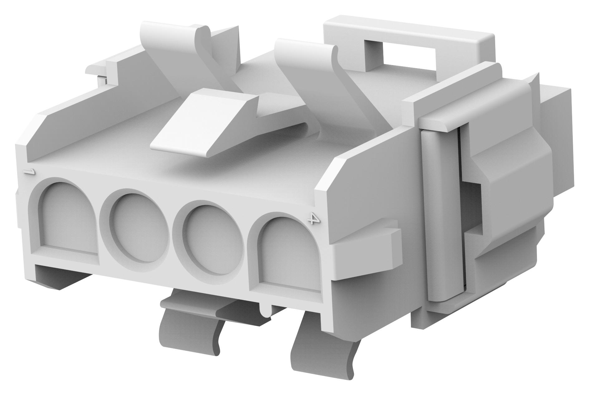 Amp Connectors / Te Connectivity 770026-1.. Connector Housing, Rcpt, 4Pos, 6.35mm