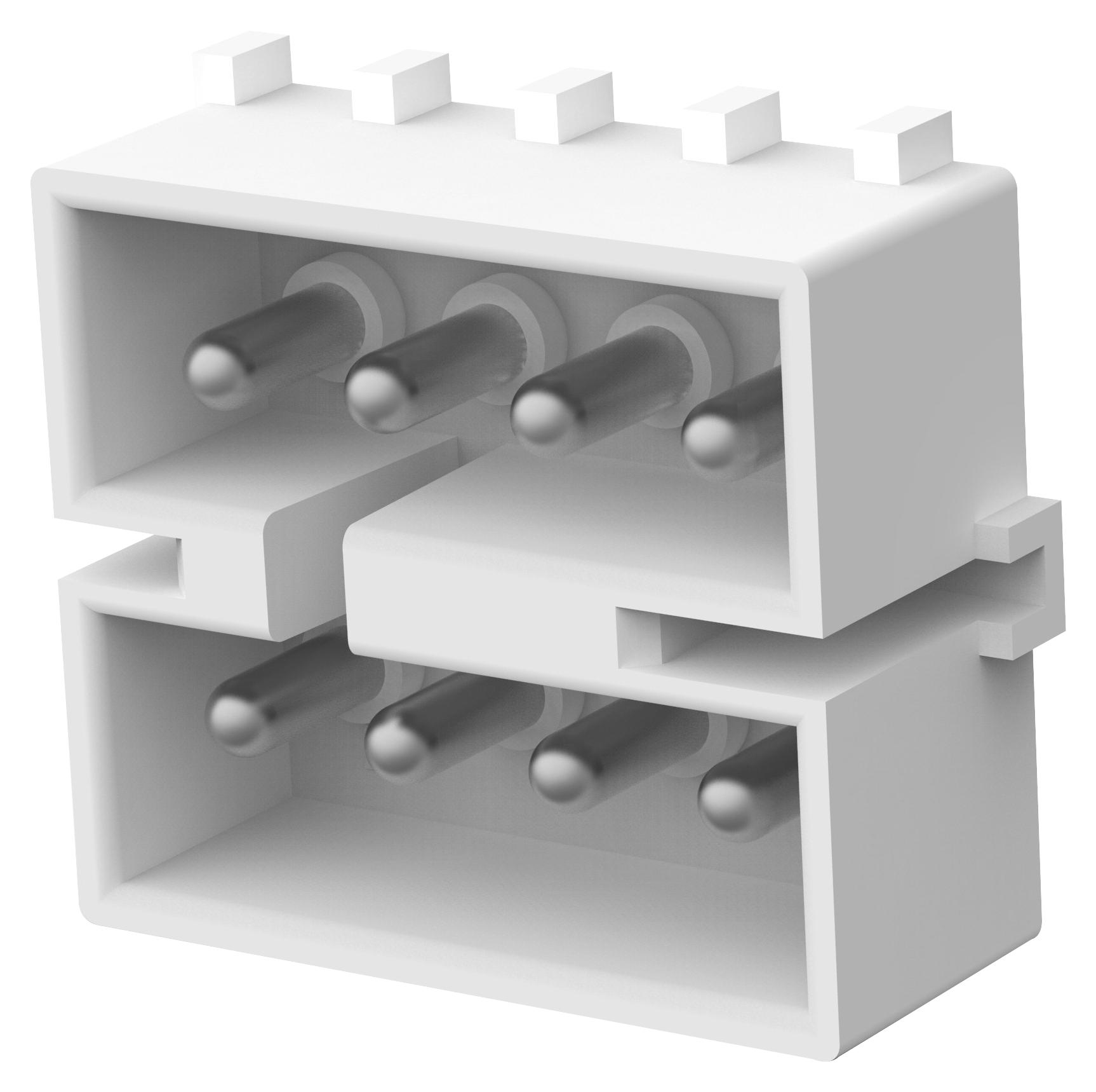 Amp Connectors / Te Connectivity 350212-1 Connector, Header, 8Pos, 4.95mm, Pcb