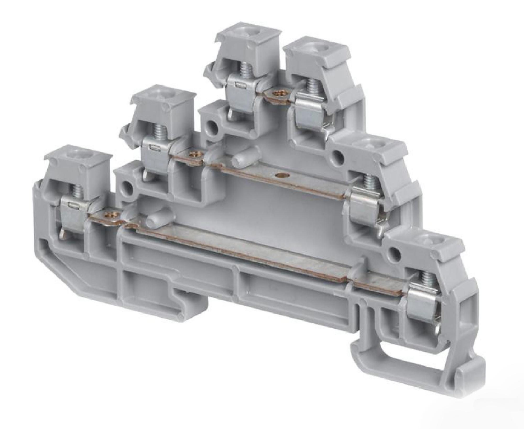 Entrelec TE Connectivity 1Sna115541R1100 Terminal Block, Din Rail, 6Pos, 12Awg