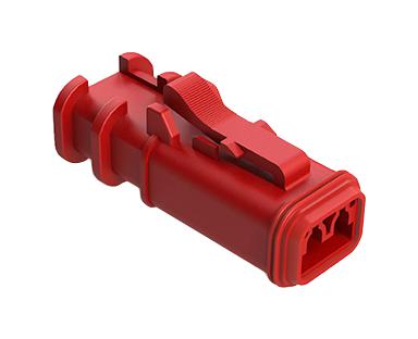 Amphenol Sine/tuchel At06-2S-Omred Automotive Housing, Plug, 2Pos, Red