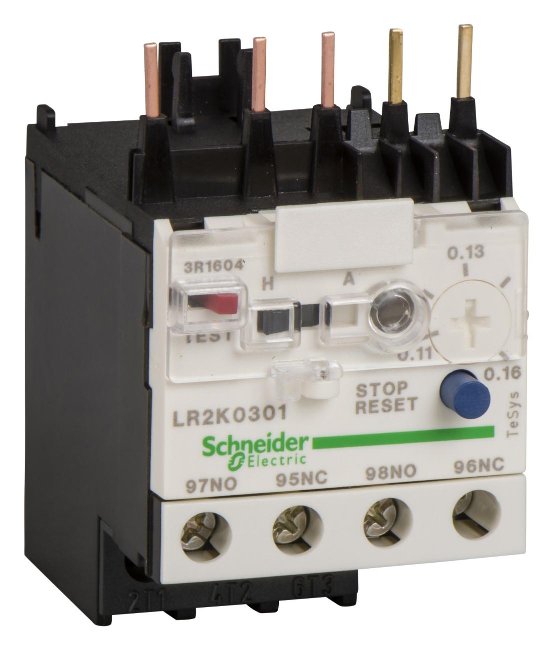 Schneider Electric Lr2K0301 Overload Relay 0.11 To 0.16A