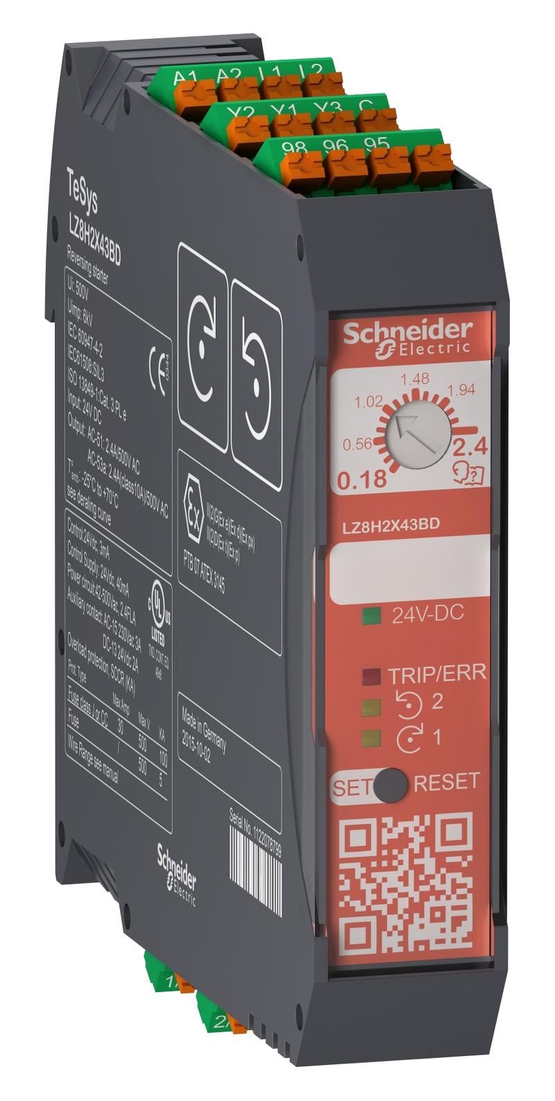 Schneider Electric Lz8H6X53Bd Tesys H Sto Rev 6.5A 24Vdc Push