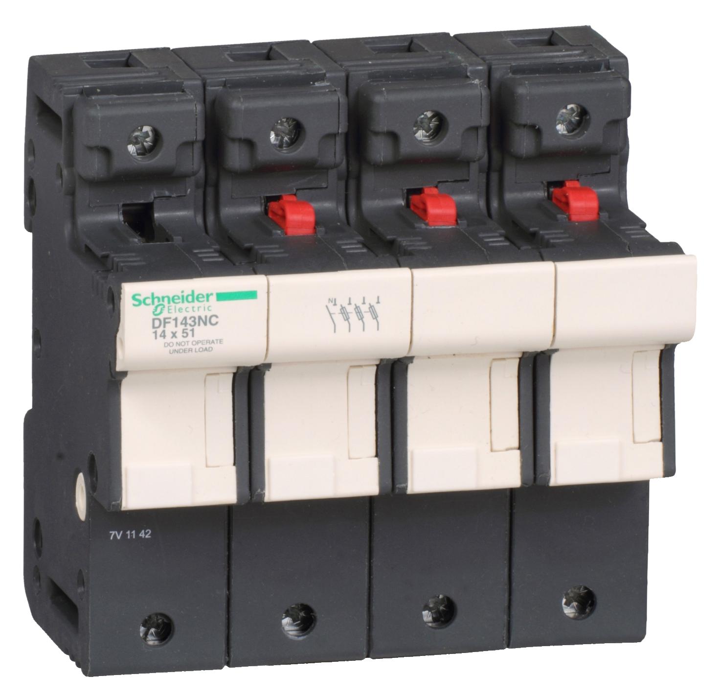 Schneider Electric Df143Nc Fuse Holder 3P N 50A For Fuse 14