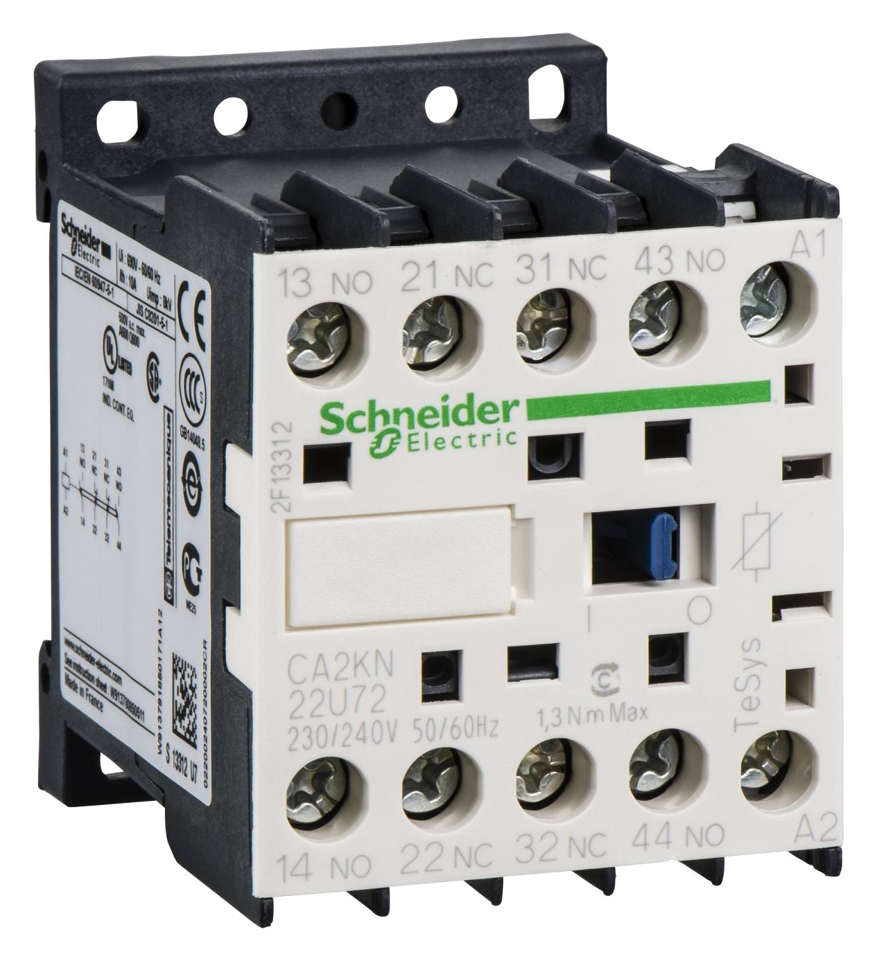 Schneider Electric Ca2Kn22U72 Control Relay 2No 2Nc Contacts