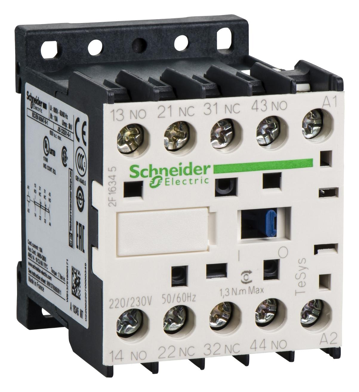 Schneider Electric Ca2Kn31G72 Aux Cont K 3F 1O 120Vac Suppr