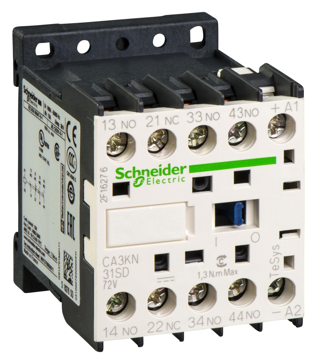 Schneider Electric Ca3Kn31Sd Control Relay 3No 1Nc Contacts