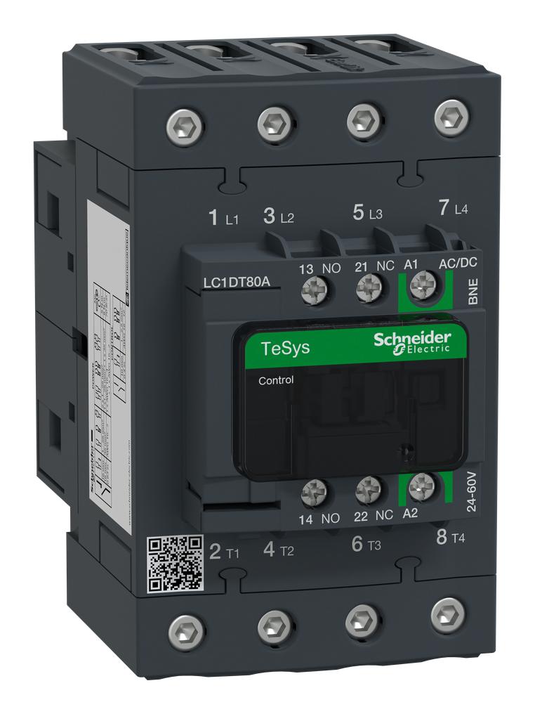 Schneider Electric Lc1Dt80Abne 4P-Ac1 440V 80A 24-60V Acdc Coil