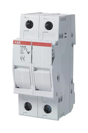 Abb E92/32 Din Rail Fuse Holder, 2P, 32A, 600V