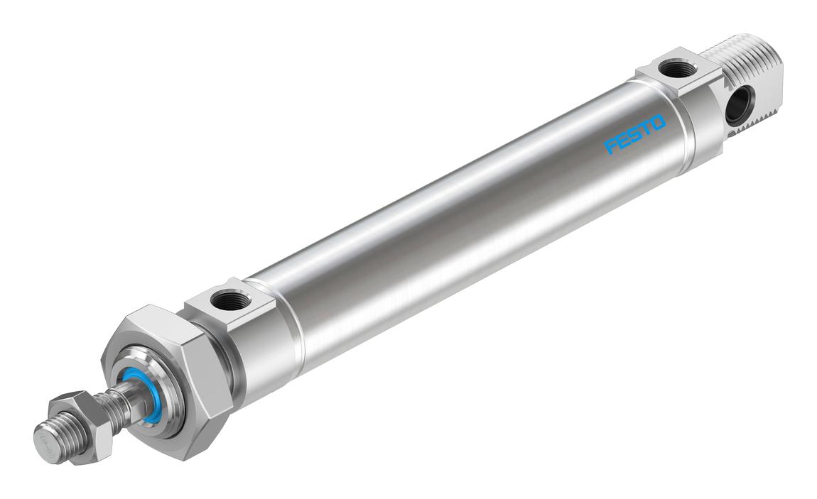 Festo Dsnu-25-100-Ppv-A Cylinder, Dbl Acting, 25mm, 10Bar, 100mm