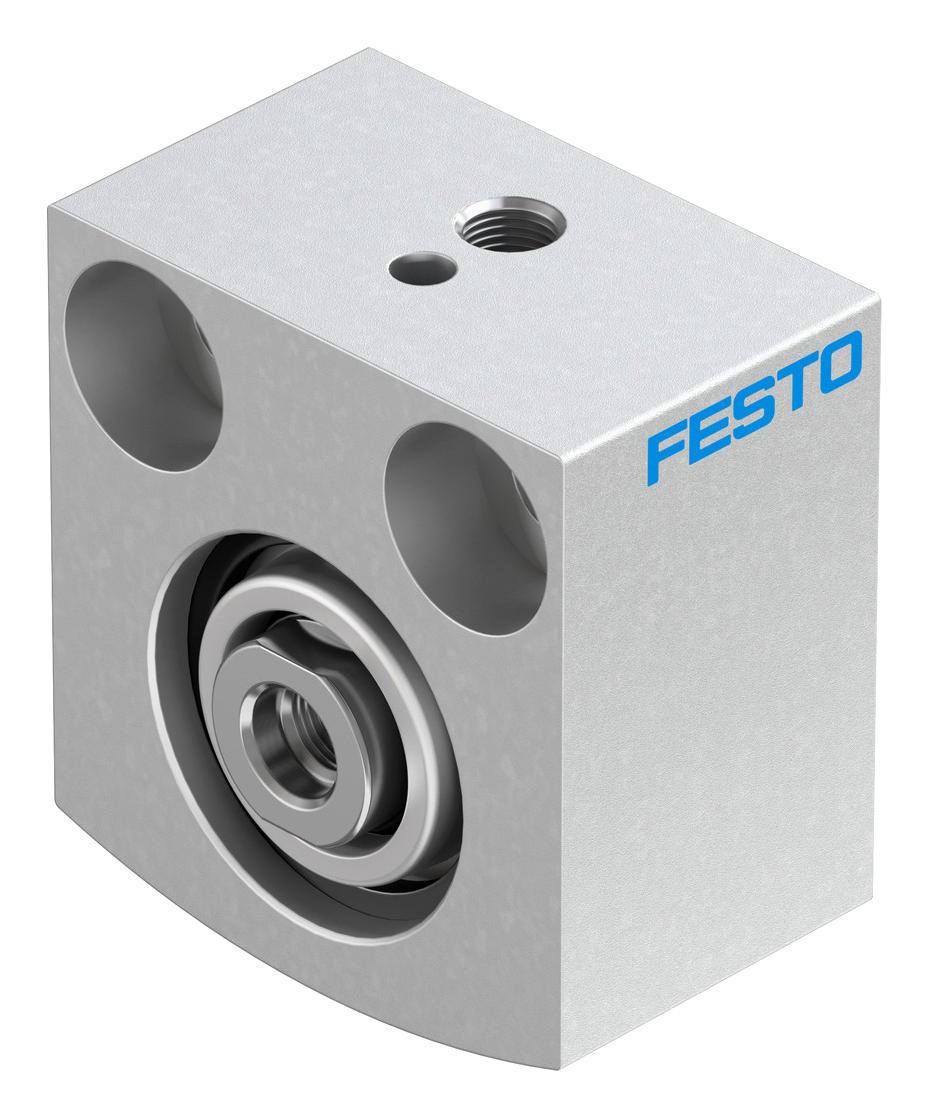 Festo Aevc-20-5-I-P Cylinder, Sgl Acting, 20mm, 10Bar, 5mm