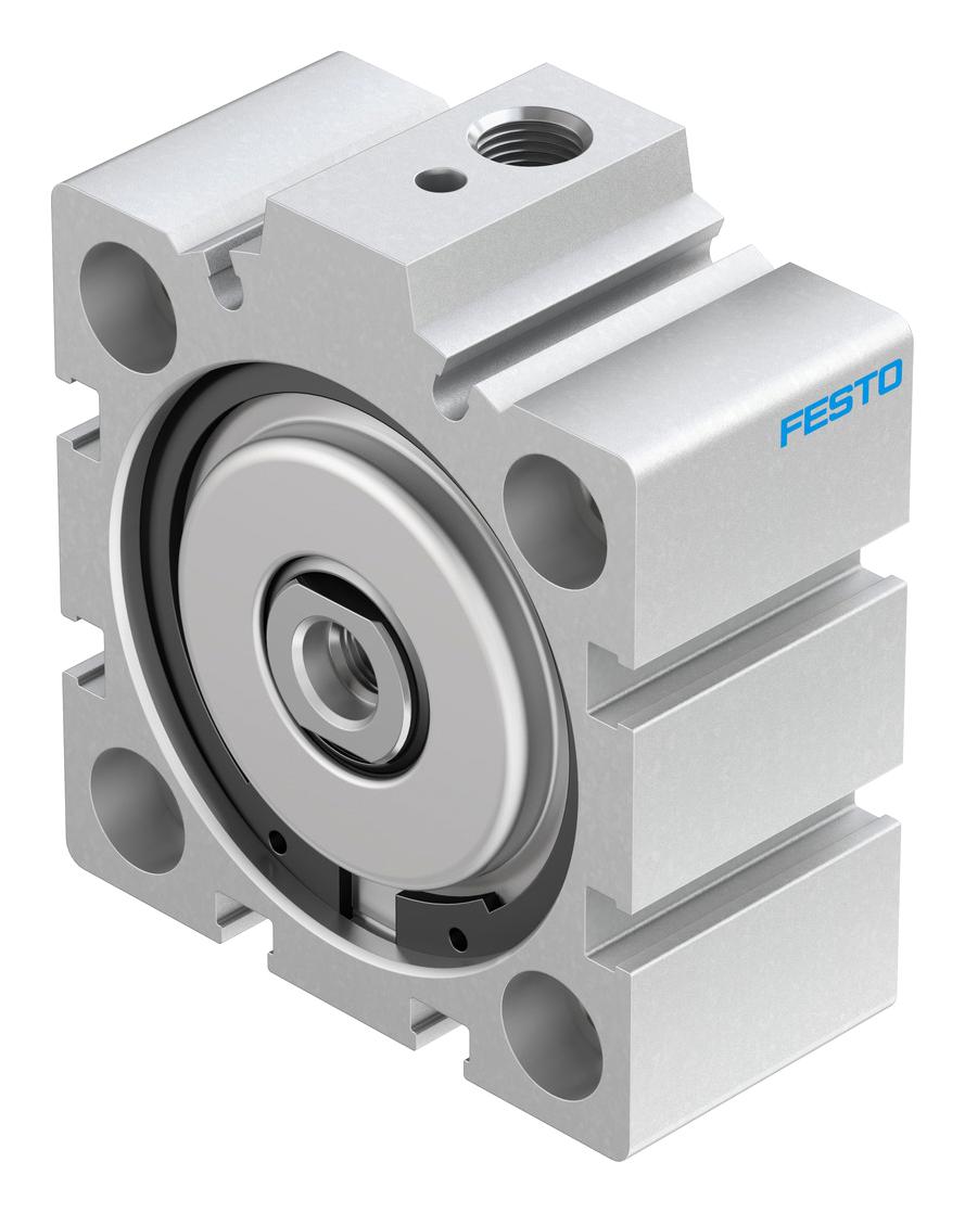 Festo Aevc-50-10-I-P Cylinder, Sgl Acting, 50mm, 10Bar, 10mm