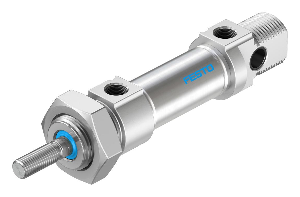 Festo Dsnu-20-10-Ppv-A Cylinder, Dbl Acting, 20mm, 10Bar, 10mm