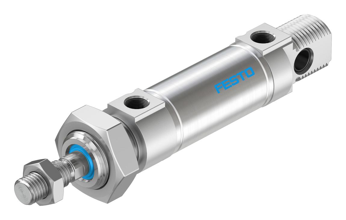 Festo Dsnu-25-15-Ppv-A Cylinder, Dbl Acting, 25mm, 10Bar, 15mm