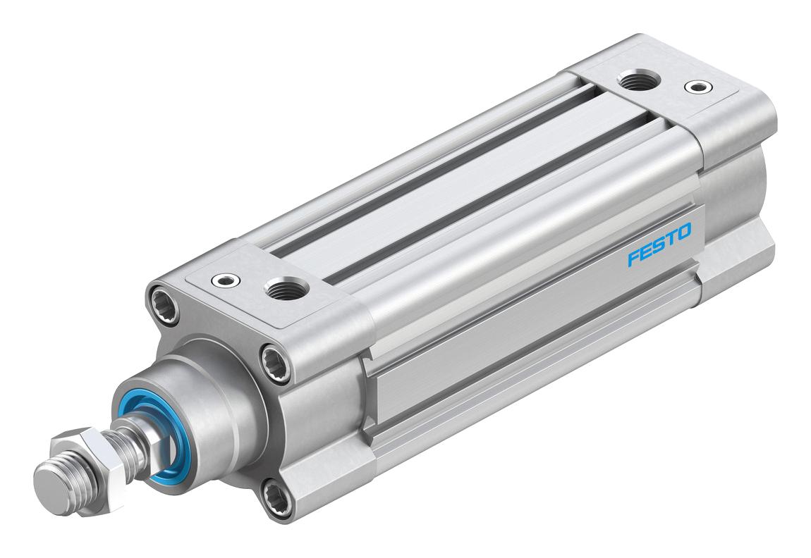 Festo Dsbc-50-100-D3-Ppva-N3 Cylinder, Dbl Acting, 50mm, 12Bar, 100mm