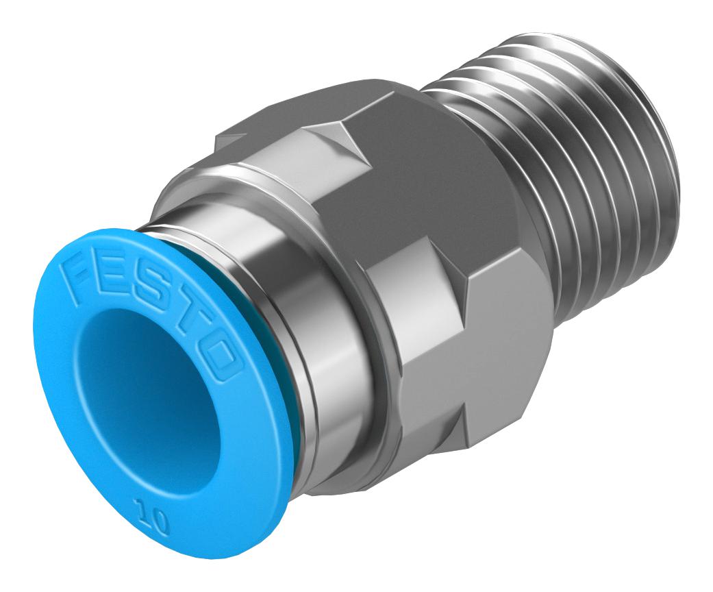 Festo 153007 Push-In Fitting, 10mm, R1/4