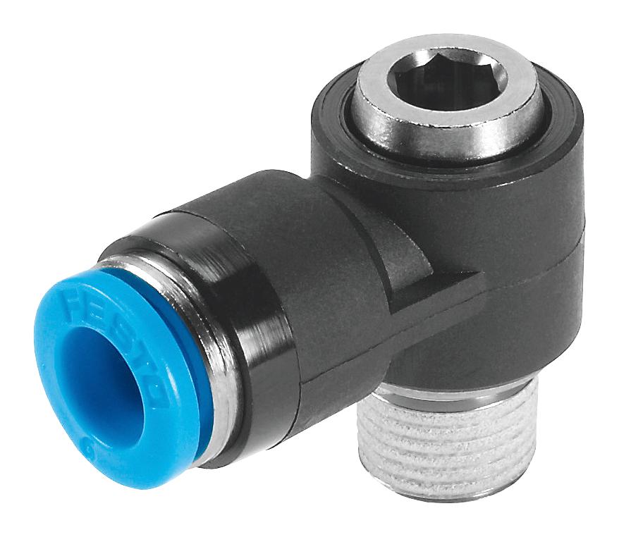 Festo 153098 Push-In L-Fitting, 6mm, R1/4, 14.3mm