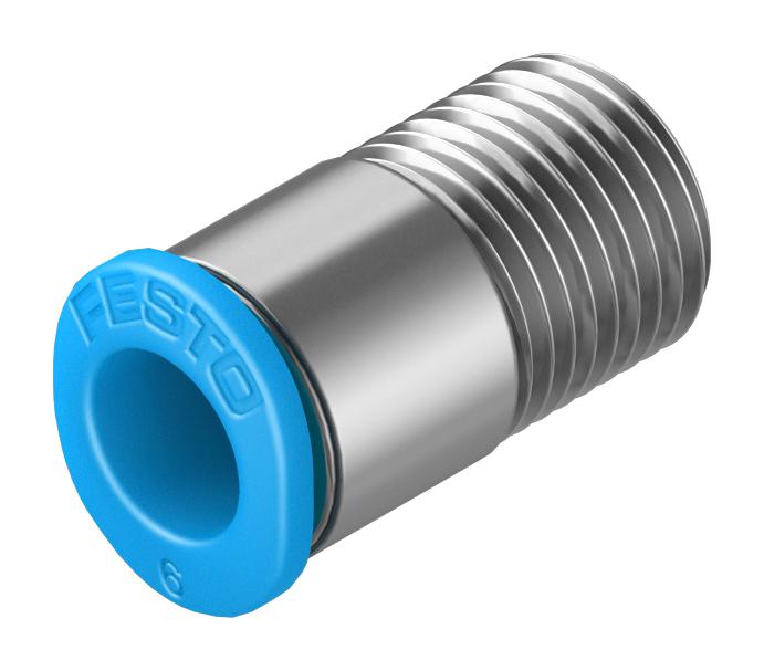 Festo 153318 Push-In Fitting, 6mm, R1/8, 10mm