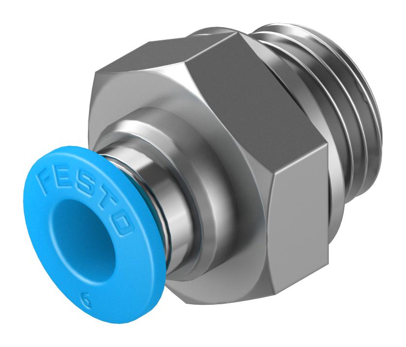 Festo Qs-G1/4-6 Push-In Fitting, 6mm, G1/4