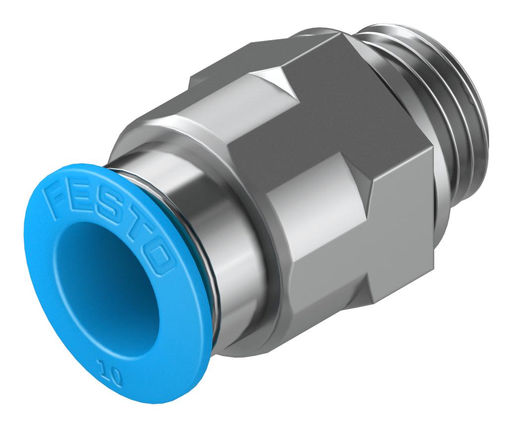 Festo Qs-G1/4-10 Push-In Fitting, 10mm, G1/4