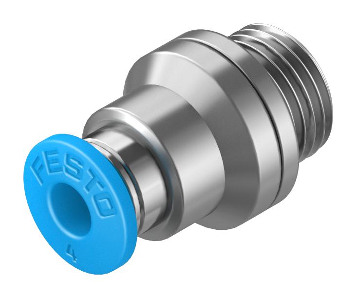 Festo Qs-G1/8-4-I Push-In Fitting, 4mm, G1/8, 13mm