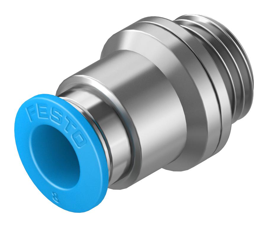 Festo Qs-G1/4-8-I Push-In Fitting, 8mm, G1/4, 17mm