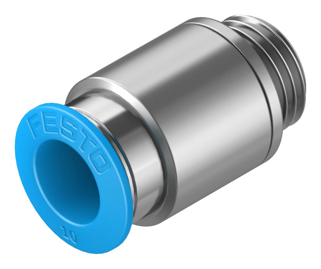 Festo Qs-G1/4-10-I Push-In Fitting, 10mm, G1/4, 17mm