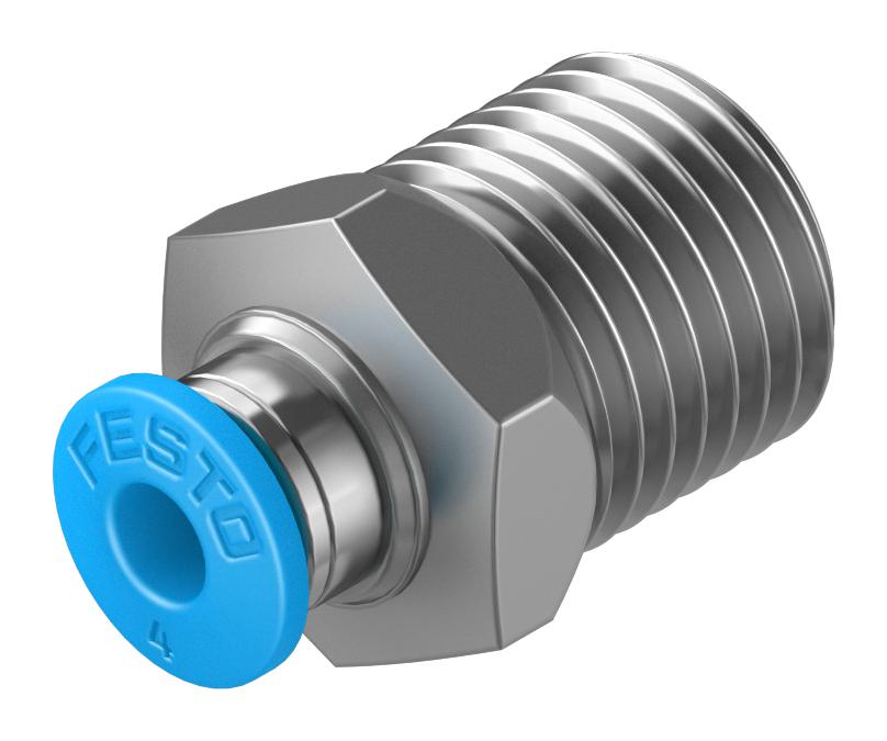 Festo Qs-1/4-4 Push-In Fitting, 4mm, R1/4