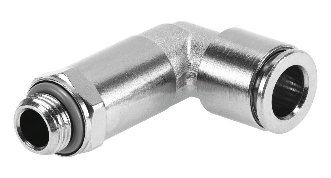 Festo Npqh-Ll-G14-Q6-P10 Push-In L-Fitting, 6mm, G1/4, 20Bar