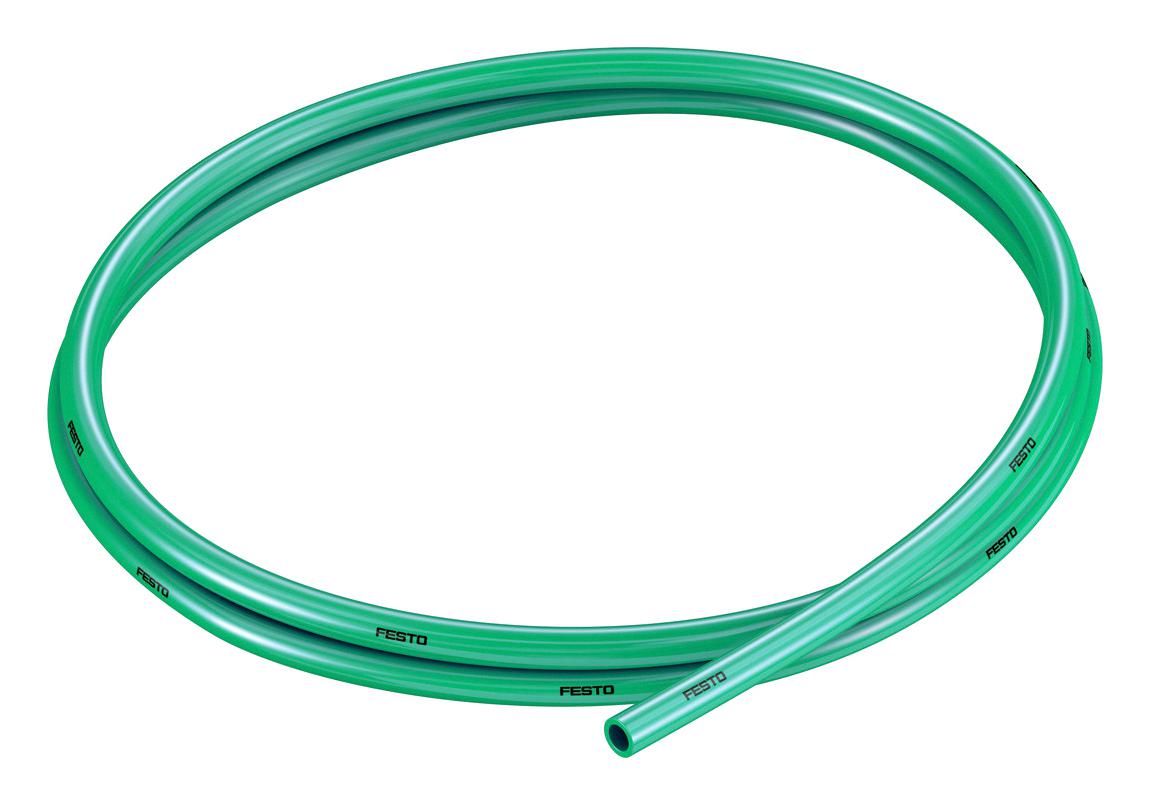 Festo Pun-H-6X1-Gn Plastic Tubing, 10Bar, Pu, 50M, Green