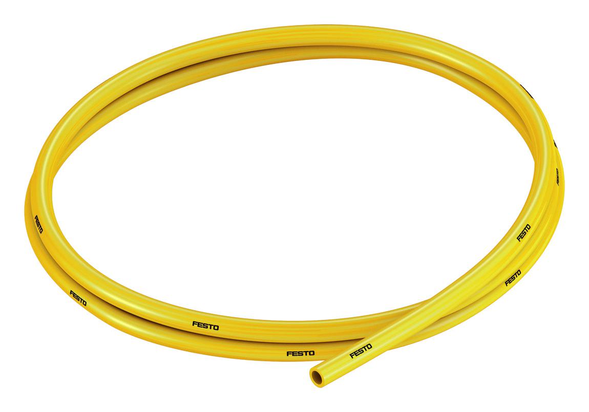 Festo Pun-H-6X1-Ge Plastic Tubing, 10Bar, Pu, 50M, Yellow