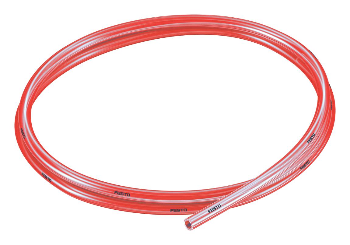 Festo Pun-H-6X1-Trt Plastic Tubing, 10Bar, Pu, 50M, Red